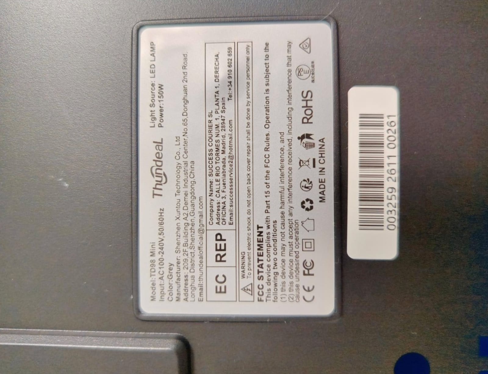 Проектор ThundeaL TD98 Mini с экраном